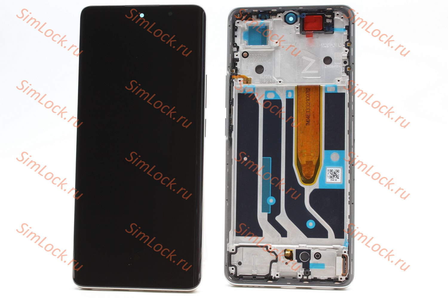 Дисплей Realme 10 Pro+ Plus 5G (RMX3686), OLED в оригинальной  золотой рамке,  К-1