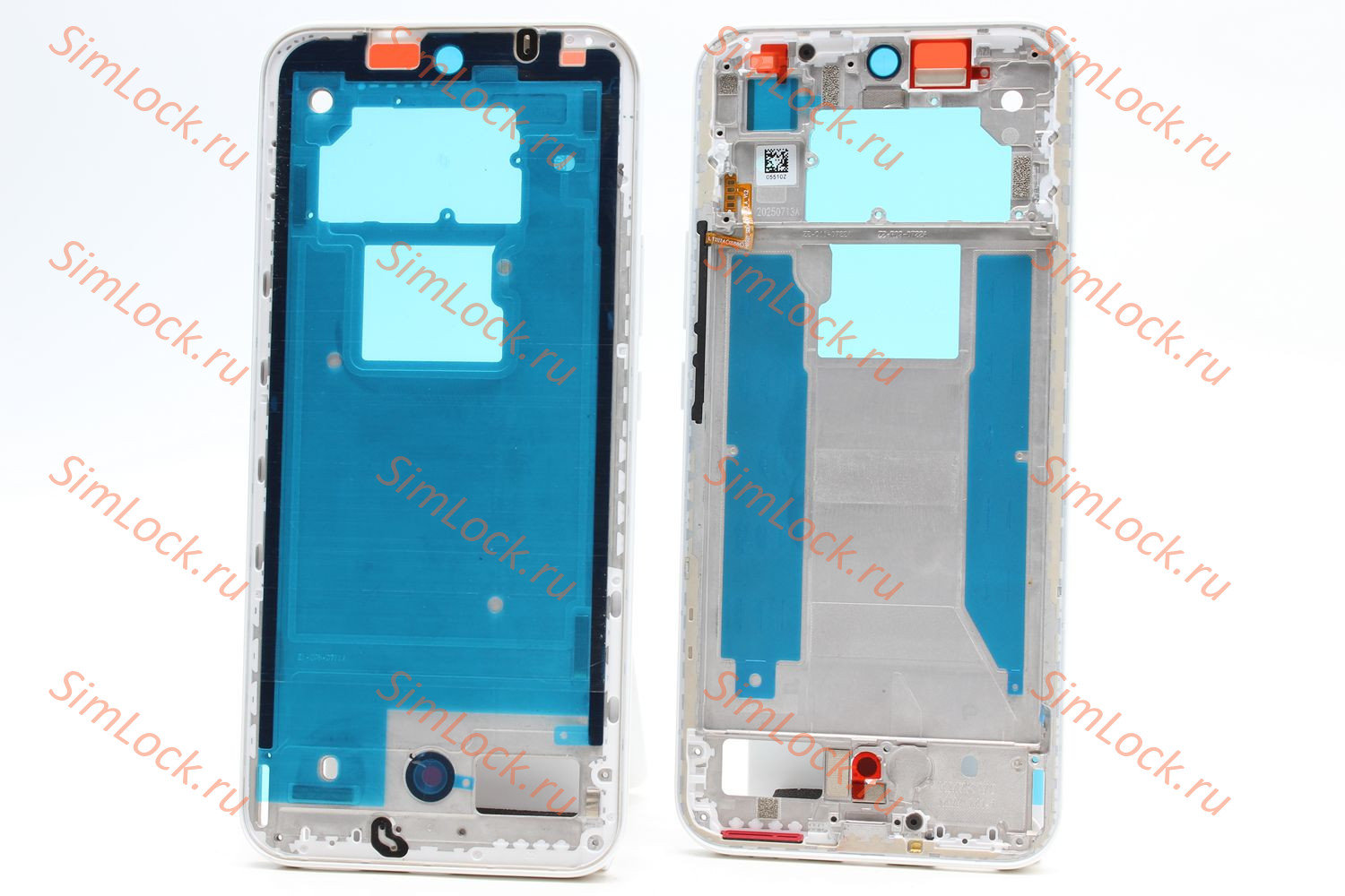 Рамка дисплея Tecno Spark Slim (KM7k), белый, оригинал