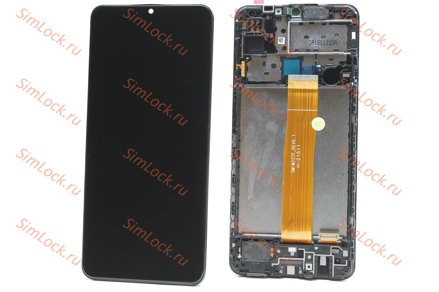 Дисплей Samsung A125F, A127F, M127 Galaxy A12, A12s, M12, матрица оригинал, в рамке, (ver. M127F), К-1