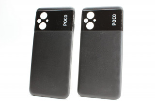 Задняя крышка Xiaomi Poco M5, черный, К-2