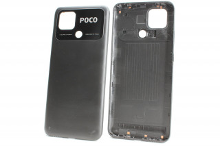Задняя крышка Xiaomi Poco C40, черный, К-2