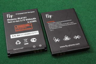 Аккумулятор BL6101 Fly E210, 950 mah, оригинал