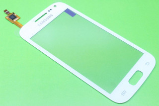 Тачскрин Samsung I8160 Galaxy Ace 2, белый, со скотчем, К-3