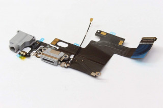 Шлейф iPhone 6 с разъемом зарядки, черный, К-3