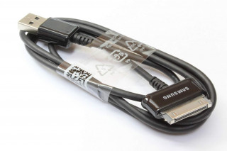 Кабель USB Samsung ECB-DP4ABE, 30pin, для Galaxy Tab P3100, P5100, P7500, черный, 100см, оригинал