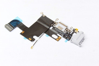 Шлейф iPhone 6 с разъемом зарядки и микрофоном, черный, К-1