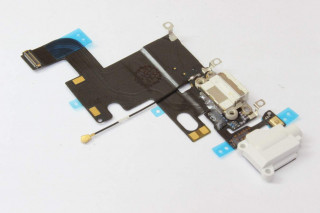 Шлейф iPhone 6 с разъемом зарядки, белый, К-1