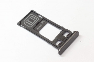 Держатель SIM/microSD Sony Xperia X F5121, 1 SIM, черный, оригинал