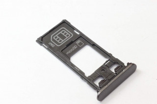 Держатель SIM/microSD Sony Xperia X F5122, 2 SIM, черный, оригинал