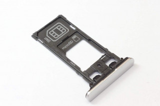 Держатель SIM/microSD Sony Xperia X Performance F8132 Dual, белый, оригинал