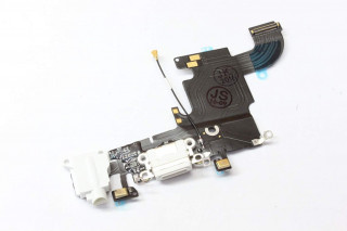 Шлейф iPhone 6S с разъемом зарядки, белый, К-1