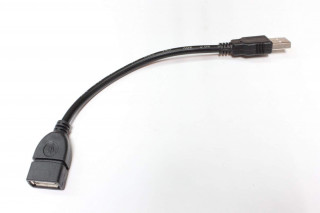 Кабель USB-A(F), USB-A(M), 15 см, очень толстый жесткий провод, ток до 8А
