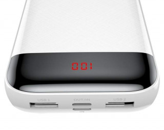 Внешний аккумулятор Baseus Mini Cu Digital Display, 20000 мАч, белый, PPALL-CKU02