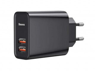 СЗУ Baseus Speed Dual QC3.0 Quick charger 2 USB, 30W, черный, CCFS-E01