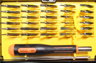 Набор инструментов PX-0516, отвертка, 30 сменных насадок и пинцет