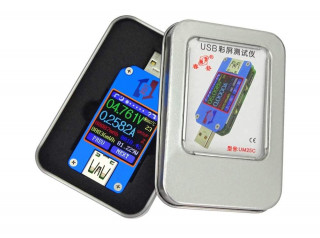 USB тестер RD-UM25C, цветной IPS дисплей, 3,7-30V, 0-5A