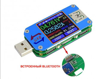 USB тестер RD-UM25C, цветной IPS дисплей, 3,7-30V, 0-5A