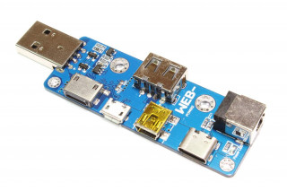 USB адаптер-конвертер (тип-2) microUSB, miniUSB, USB-A(F), USB-A(M), lightning, USB-C, DC