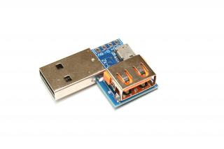 USB адаптер-конвертер (тип-4) microUSB, USB-A(F), USB-A(M)