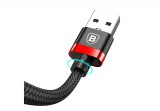 Кабель USB - Type-C Baseus Golden Belt USB3.0 3A 100см Black+Red, CATGB-19