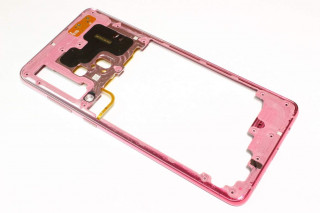Средняя часть корпуса Samsung A920F Galaxy A9 (2018), розовый, оригинал
