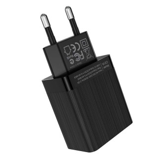 СЗУ HOCO C51A Prestige, 3.4A, черный, двойной USB