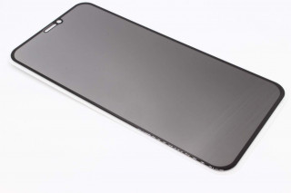 Защитное стекло iPhone 12 mini, черное, антишпион