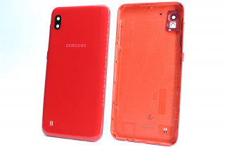 Задняя крышка со стеклом камеры Samsung A105 Galaxy A10, красный, К-1