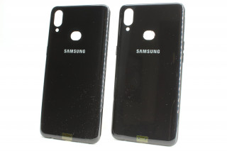 Задняя крышка со стеклом камеры Samsung A107 Galaxy A10s, черный, К-1