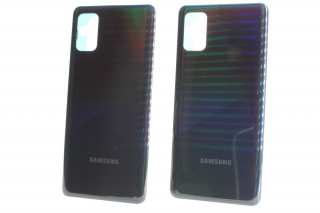 Задняя крышка Samsung A415 Galaxy A41, черный, К-2