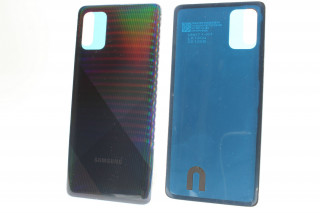 Задняя крышка Samsung A715 Galaxy A71, черный, К-2