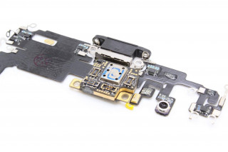 Шлейф iPhone 11 Pro Max с разъемом зарядки, черный, К-2