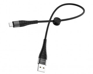 Кабель USB - micro USB Borofone BX32 Munificent, 25см, черный