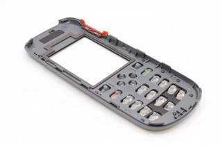 Nokia 1661 - лицевая панель в сборе с клавиатурой, GRAY/BLACK, оригинал