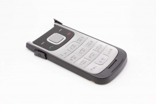 Nokia 2720 flip - внутренняя нижняя панель с клавиатурой, цвет BLACK, оригинал
