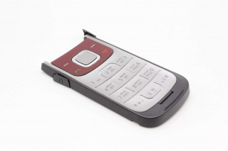 Nokia 2720 flip - внутренняя нижняя панель с клавиатурой, цвет DEEP RED, оригинал