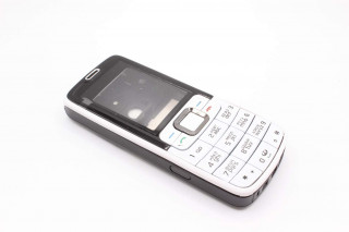 Nokia 3109c / 3110c - корпус, цвет черный, с белыми панелями и клавиатурой
