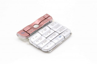 Nokia 3230 - клавиатура, цвет серый+красный, англ