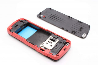 Nokia 5220 - корпус, цвет черный+красный, крышка ST