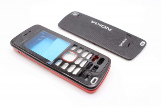 Nokia 5220 - корпус, цвет черный+красный, крышка ST