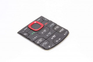 Nokia 5320 - клавиатура, цвет черный+красный, БП
