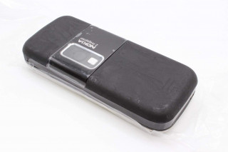 Nokia 6233 - корпус, без средней части, цвет черный, задняя панель ST