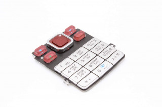 Nokia 6300 - клавиатура, цвет серый+красный