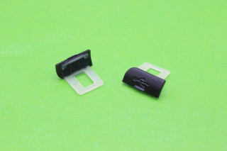 Nokia 6600 slide -крышка разъема USB, BLACK, оригинал