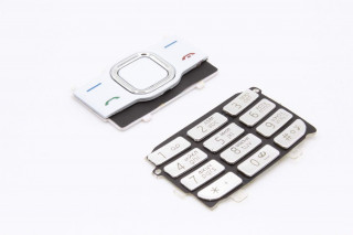 Nokia 7610 supernova - клавиатура, цвет серый+белый