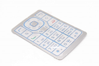 Nokia N76 - клавиатура, основная, цвет серый+синий