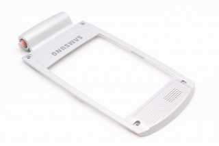 Samsung D830 внутренняя часть флипа с механизиом (цвет - silver), оригинал