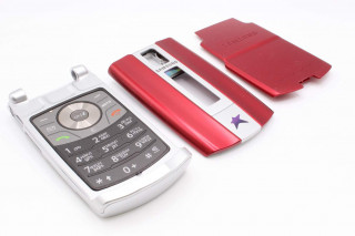 Samsung E490 - корпус, цвет бордовый+серый