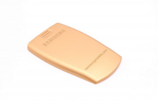 Samsung E500 - крышка АКБ, (цвет - gold), оригинал