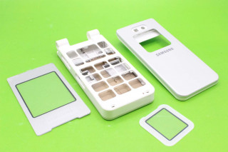 Samsung E870 - корпус, цвет серебристый+белый